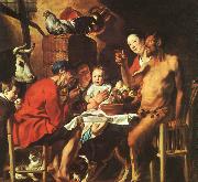 JORDAENS, Jacob Christ Driving the Merchants from the Temple zg oil painting